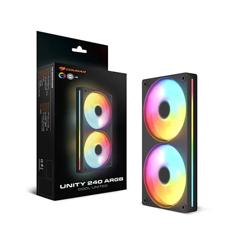 Cougar Unity 240 ARGB Reverse Blade Single Frame Cabinet Fan